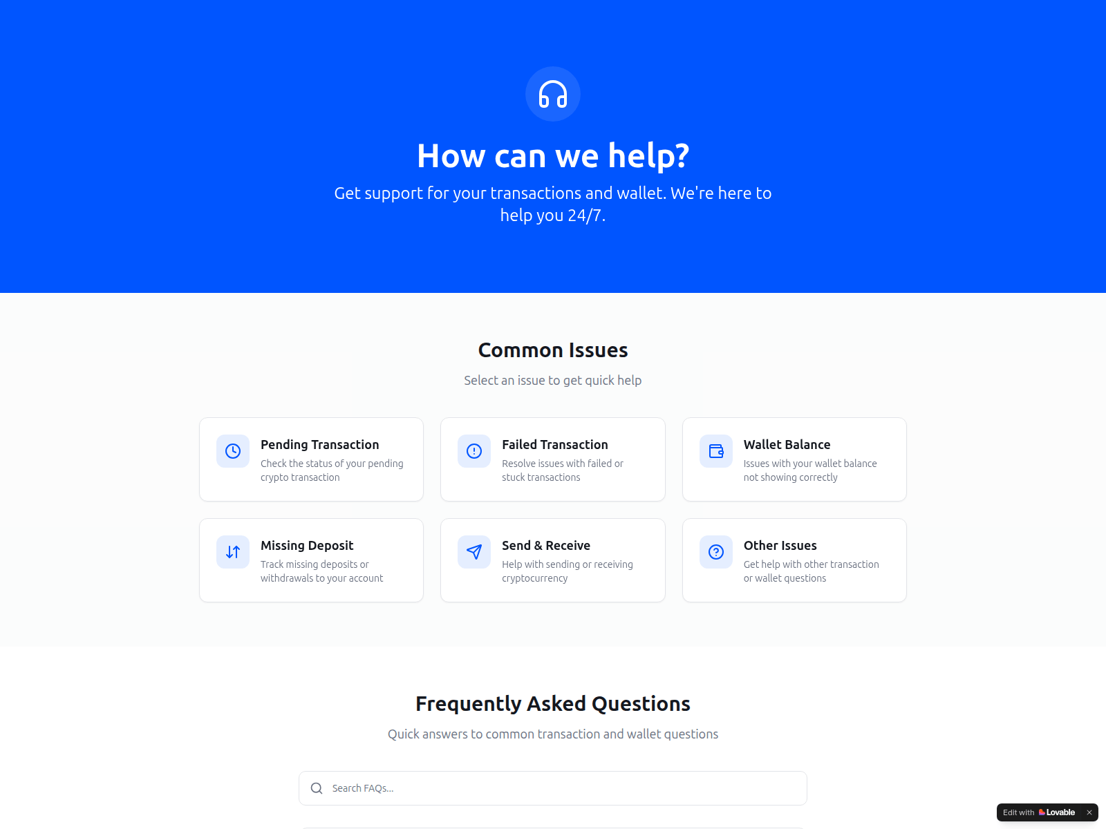 Forensic screenshot of chat-coinbase-supl.lovable.app