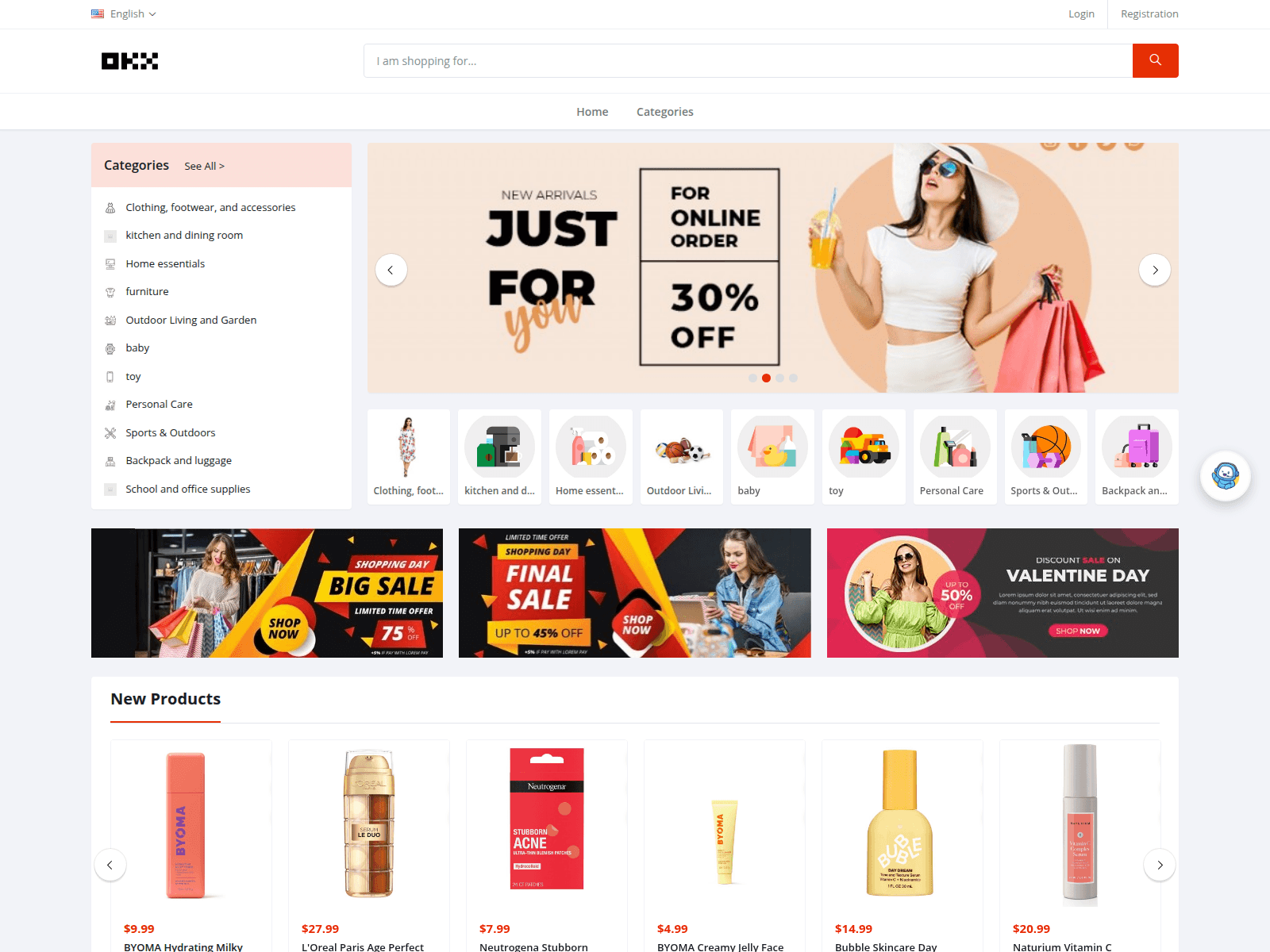 Forensic screenshot of shop.okxshop.info