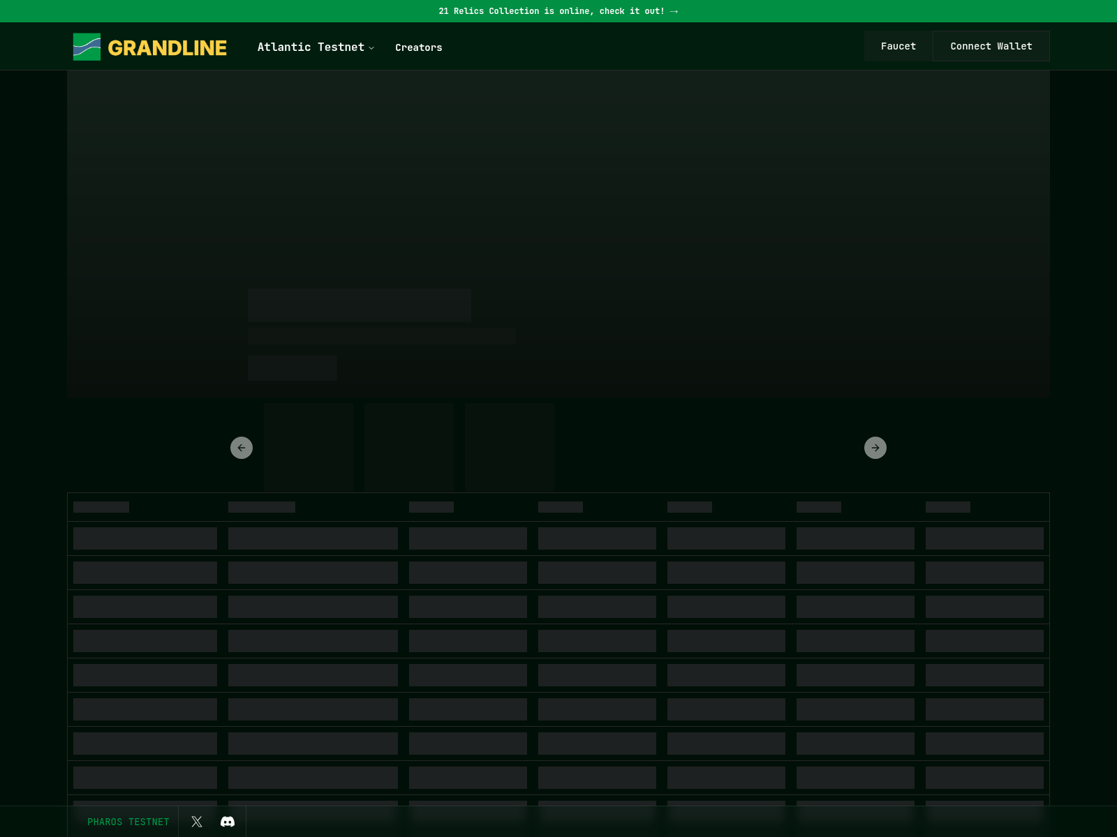 Screenshot of testnet.grandline.world