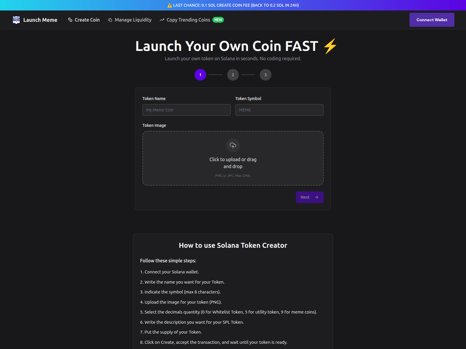 Forensic screenshot of launchmeme.fun