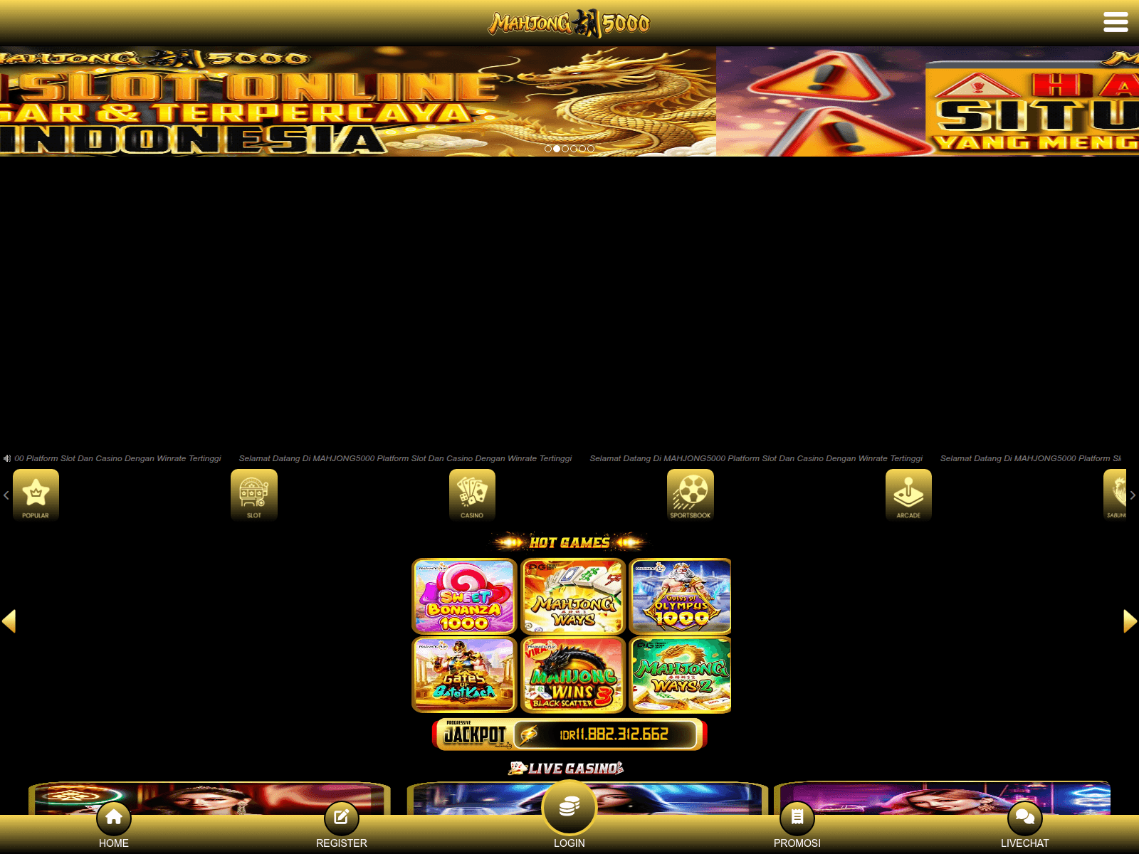Screenshot of mahjong5000.rest