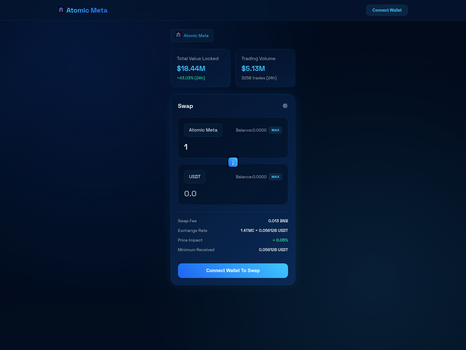 Screenshot of atmcswap.pages.dev
