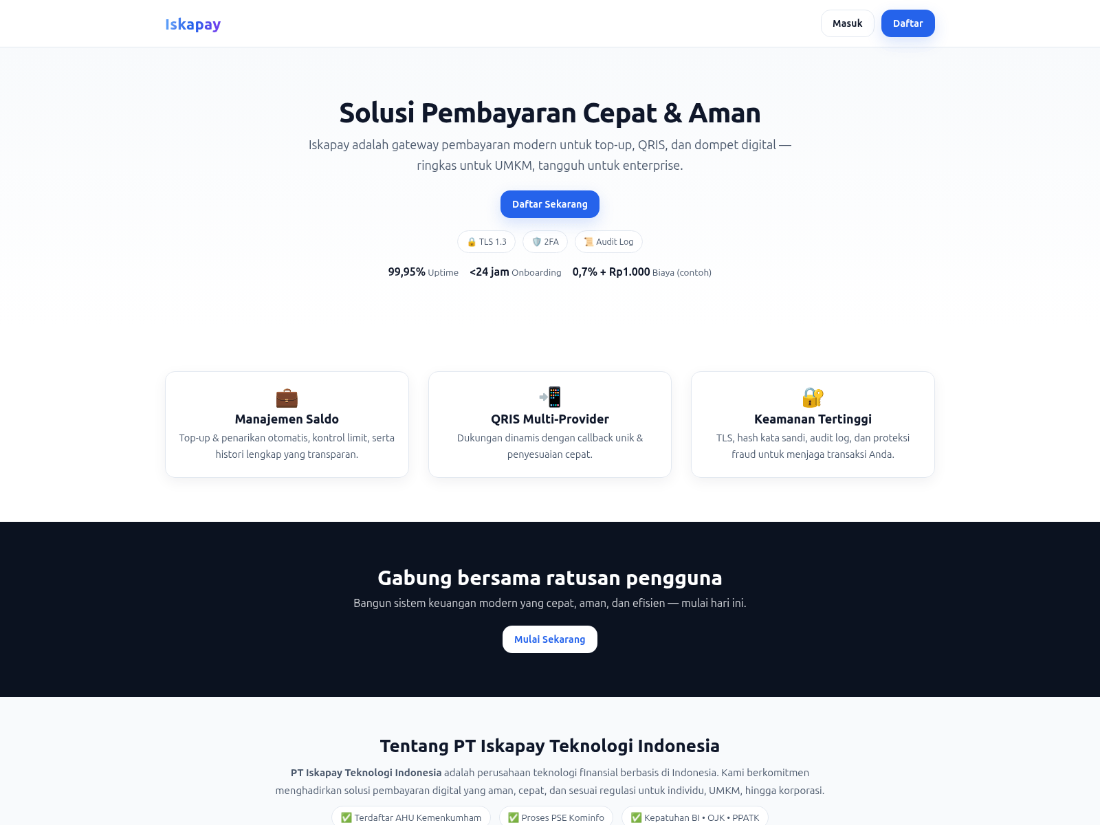 Forensic screenshot of iskapay.com