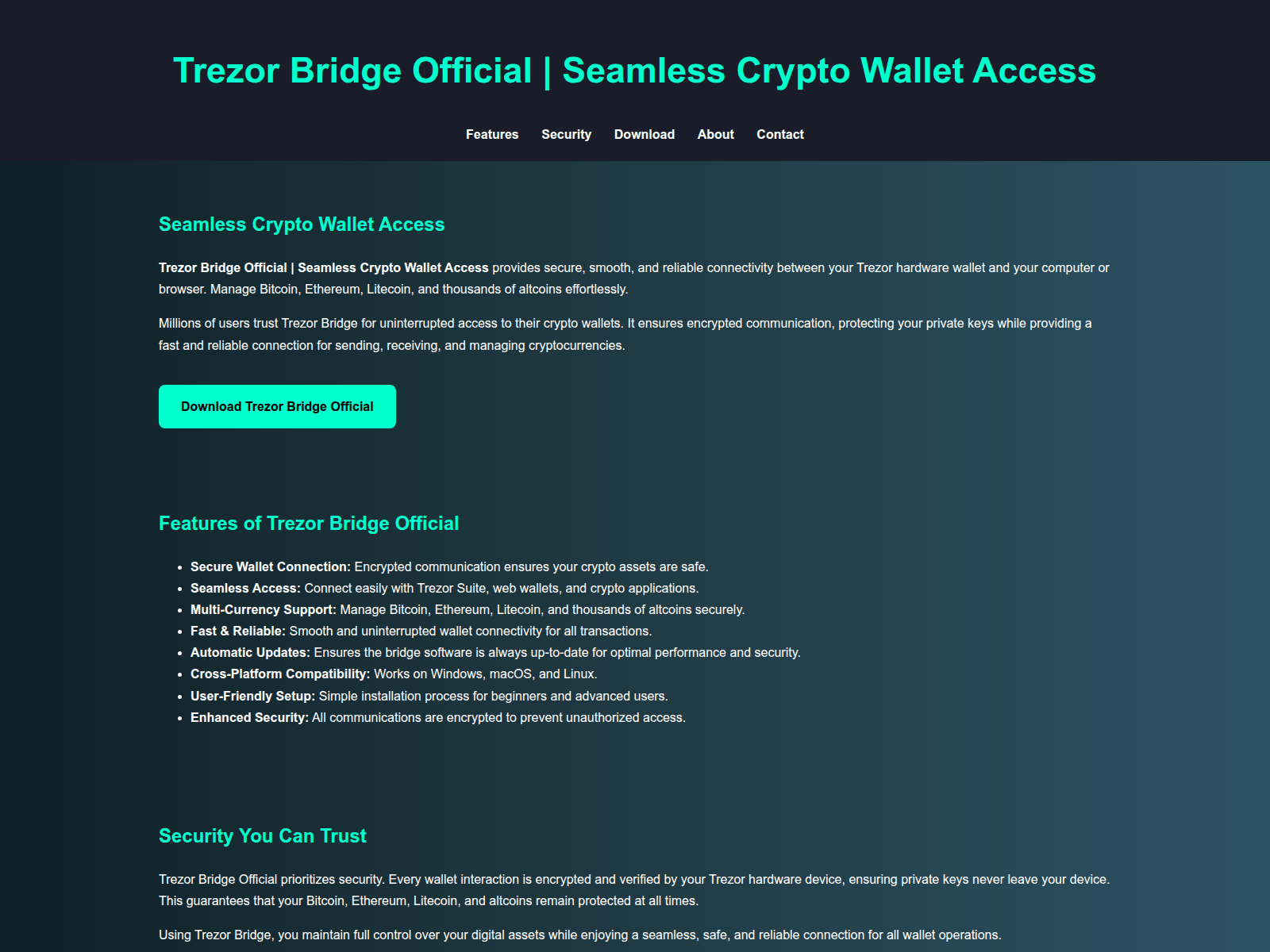 Forensic screenshot of trej-er-bridg.pages.dev