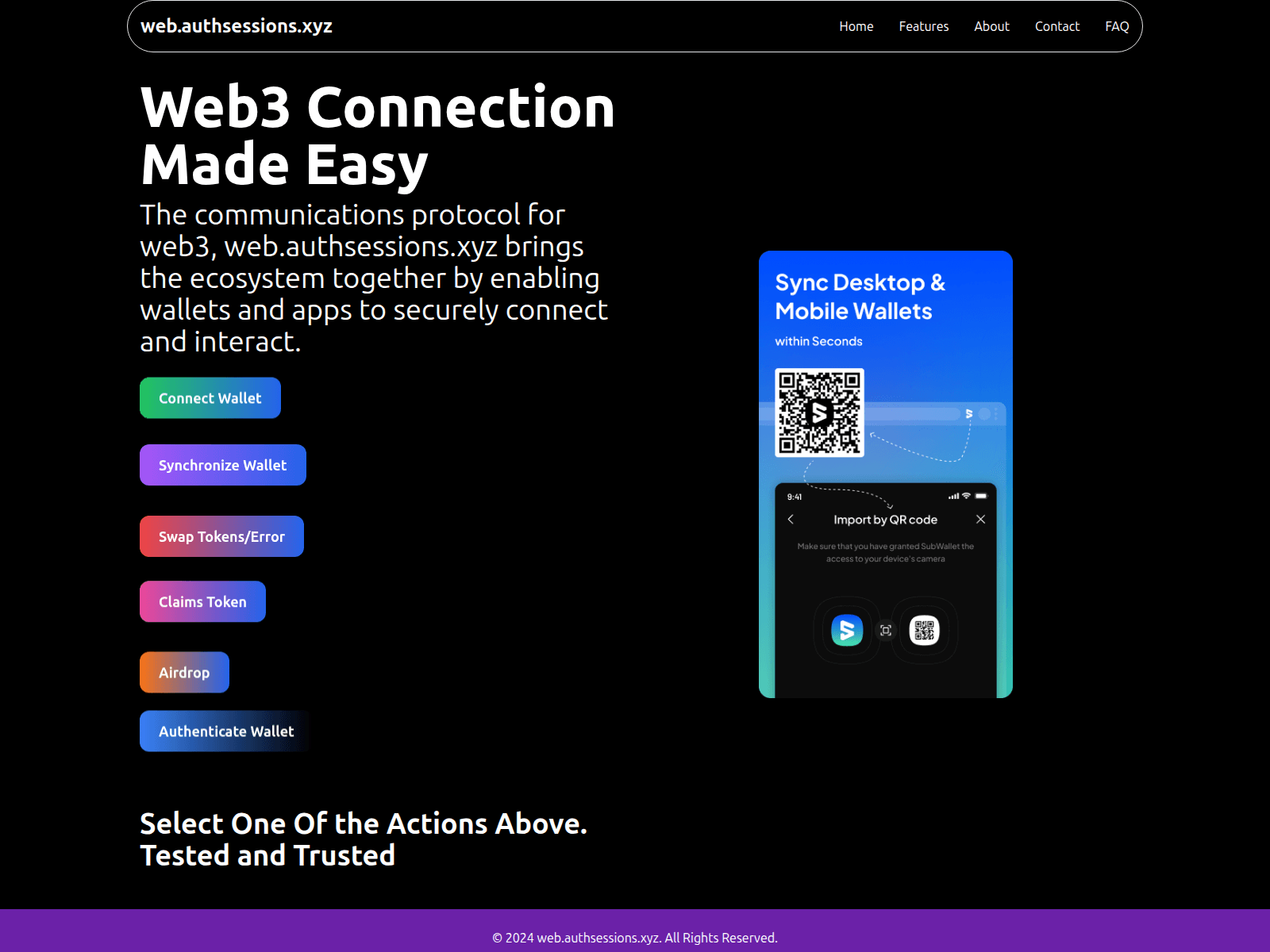 Screenshot of dexsyncs.pages.dev