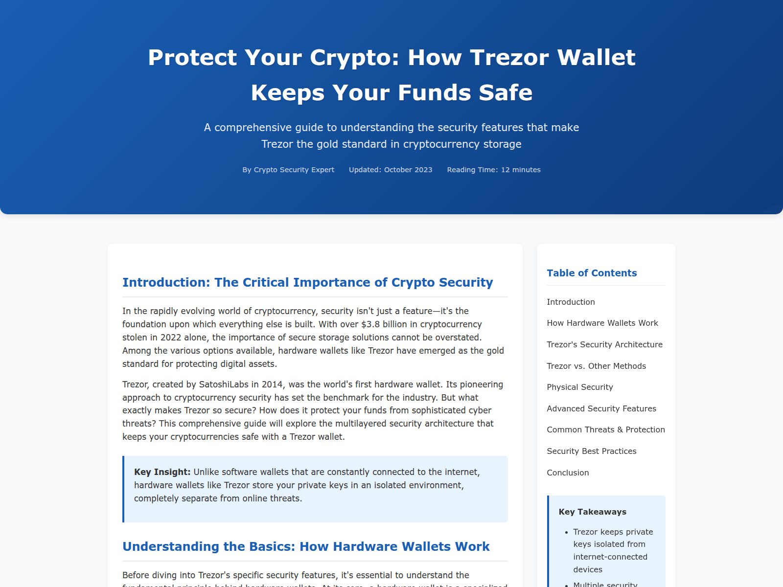 Screenshot of explore-trzrwallet-features.pages.dev
