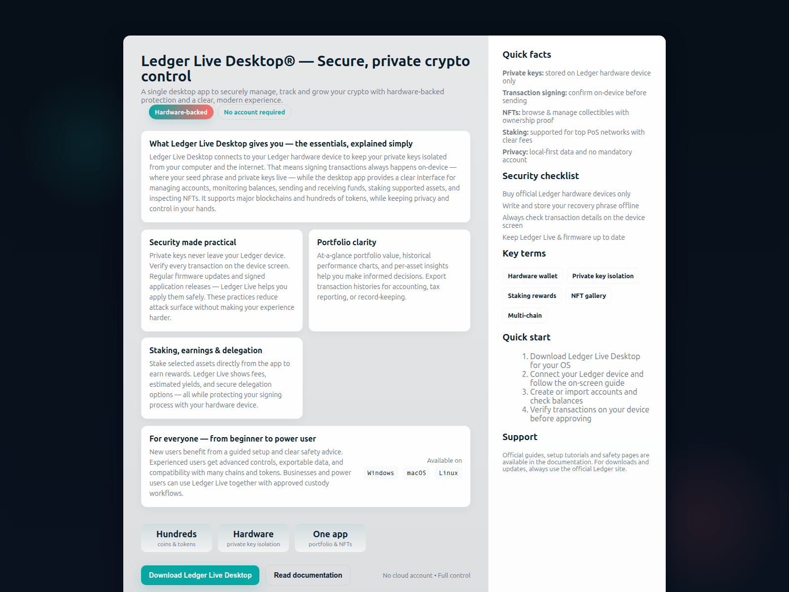 Screenshot of io-ledgr-desktop.pages.dev