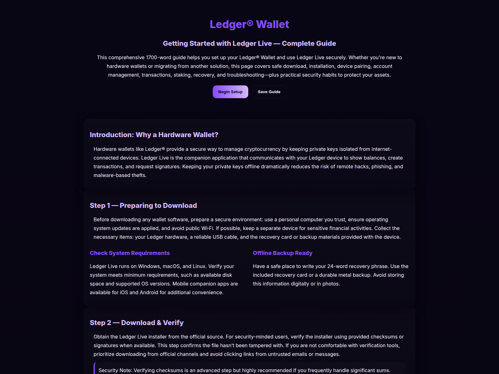 Screenshot of hub-ledgrwalet-eng.pages.dev