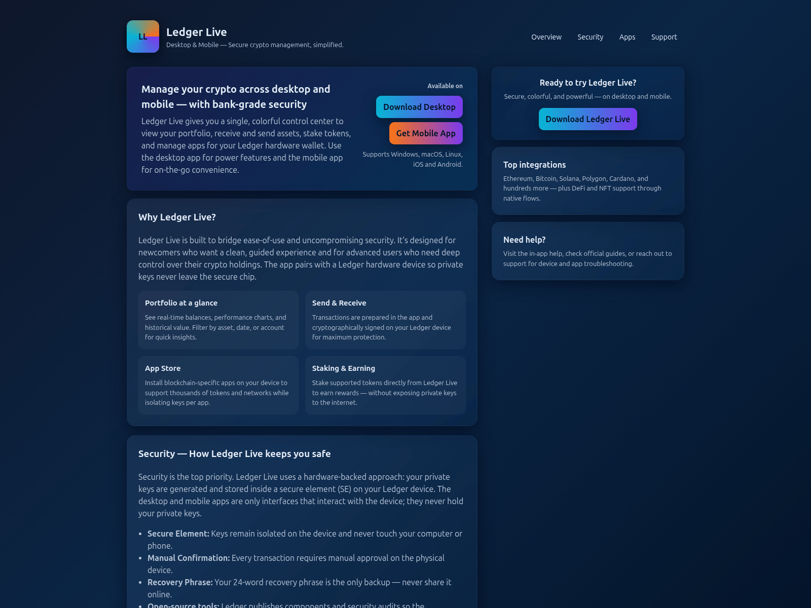 Screenshot of get-ladger-dext-mobile.pages.dev