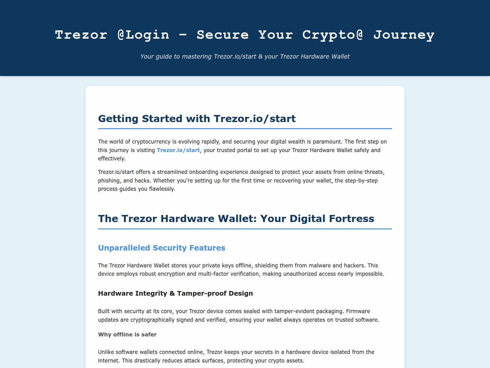 Screenshot of project-trezo-io.pages.dev