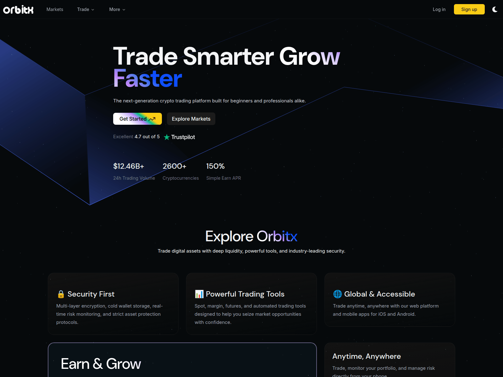 Forensic screenshot of orbitxapp.com