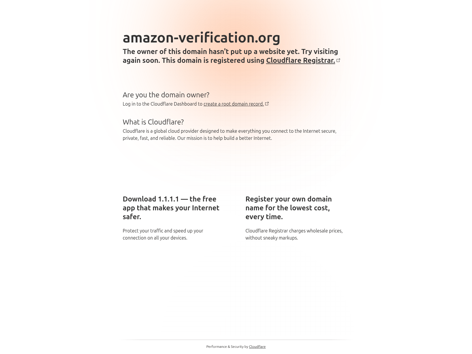 Screenshot of amazon-verification.org