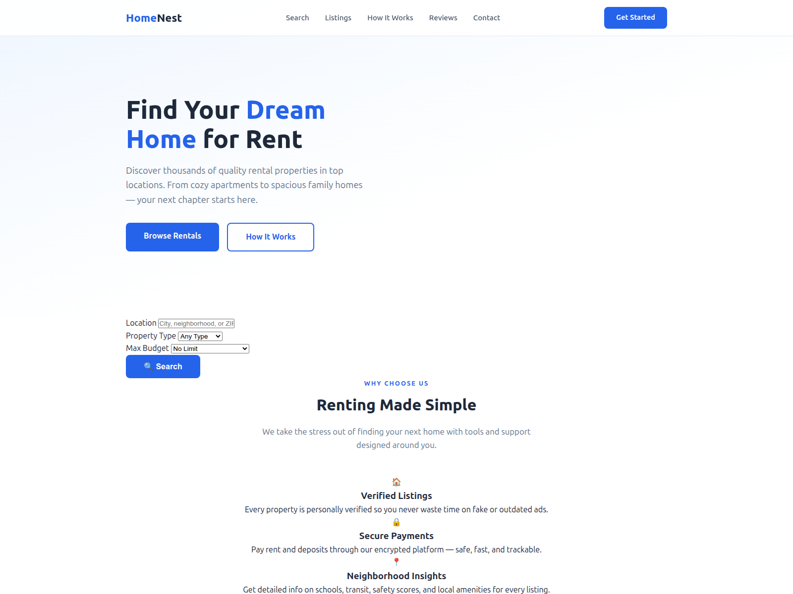 Screenshot of unlock-rent.cc