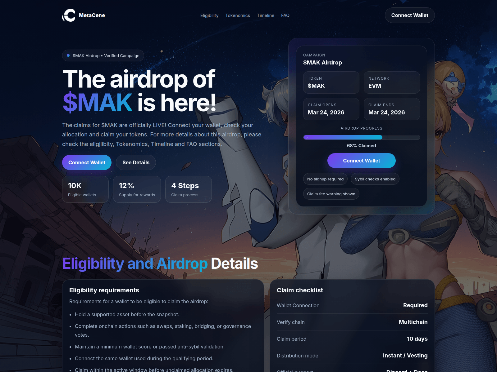 Forensic screenshot of metacene.app