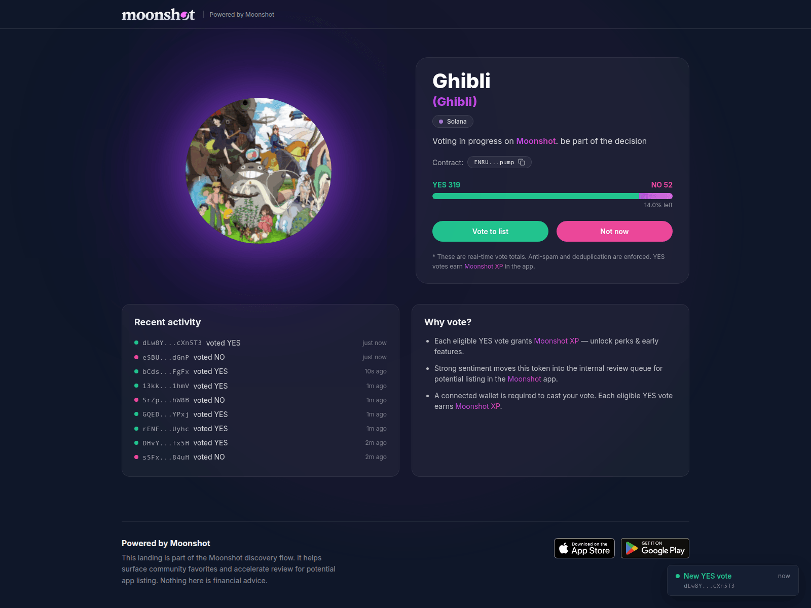Forensic screenshot of moonshot-listed.app