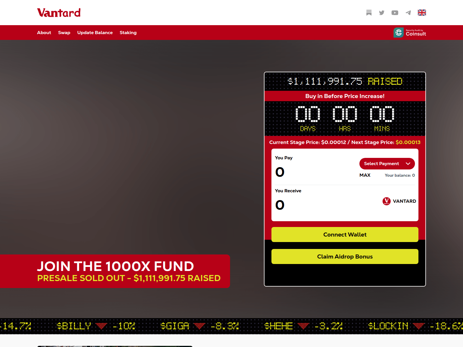 Screenshot of vantard-claim.pages.dev