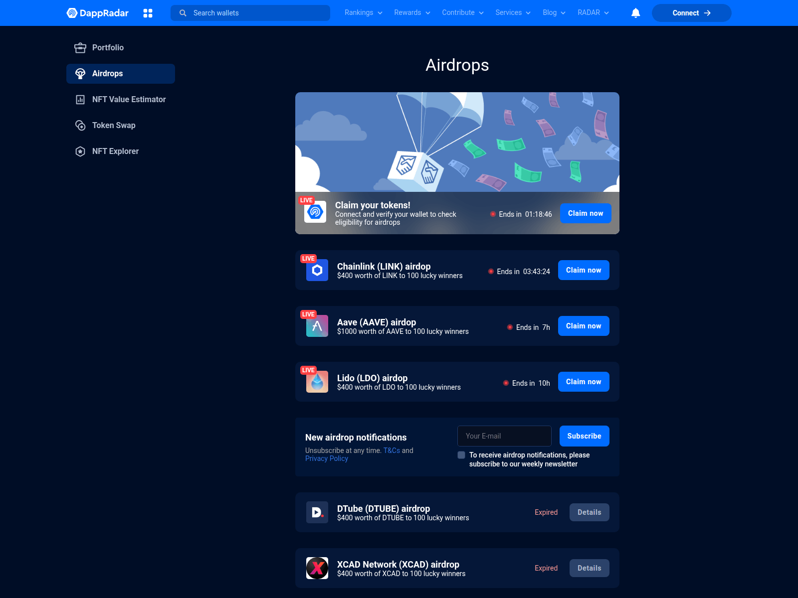 Screenshot of airdrop-coin.pages.dev
