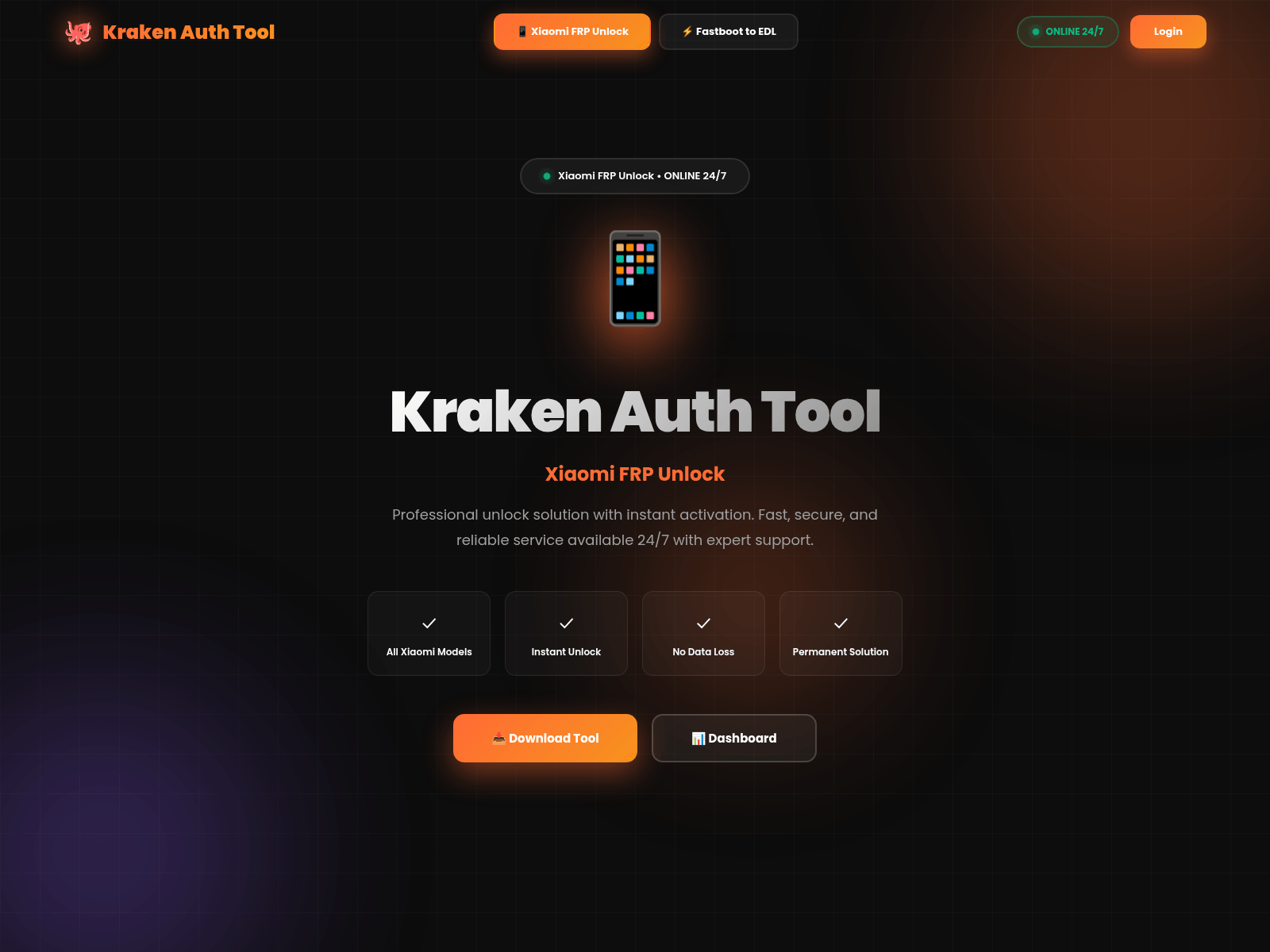 Forensic screenshot of krakenauthtool.org