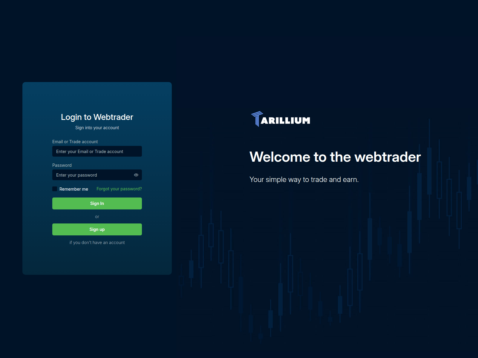 Forensic screenshot of webtrader.glamorsyx-trenls.com