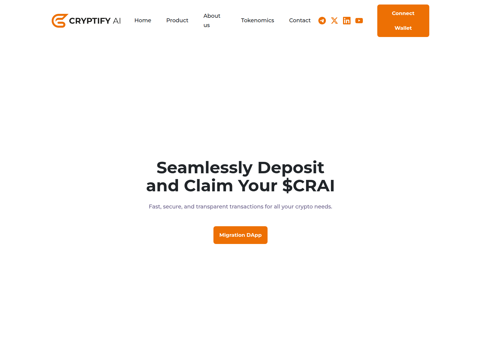 Forensic screenshot of migratee-cryptiifyaii.pages.dev