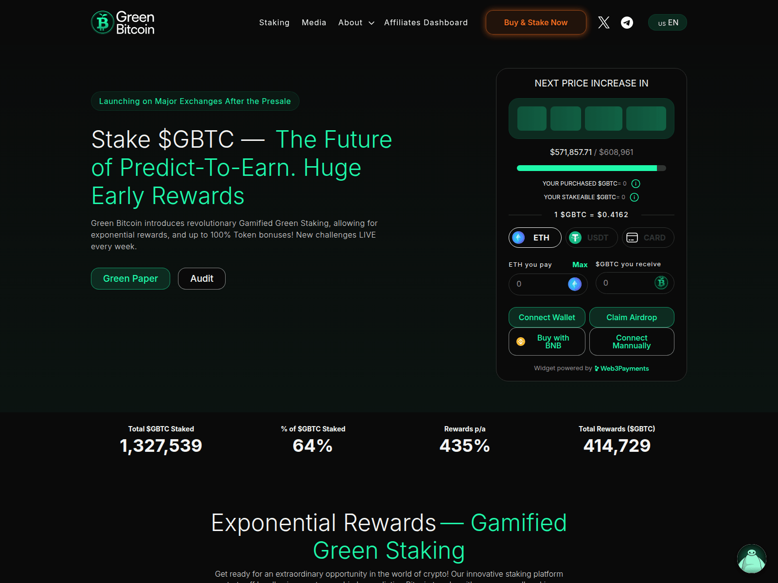 Forensic screenshot of greenbitcoin-claiim.pages.dev