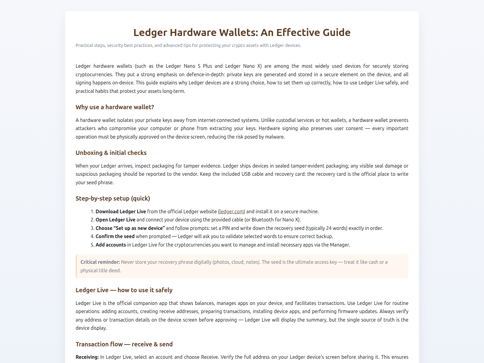 Screenshot of ledger-hardwere--app-run.pages.dev