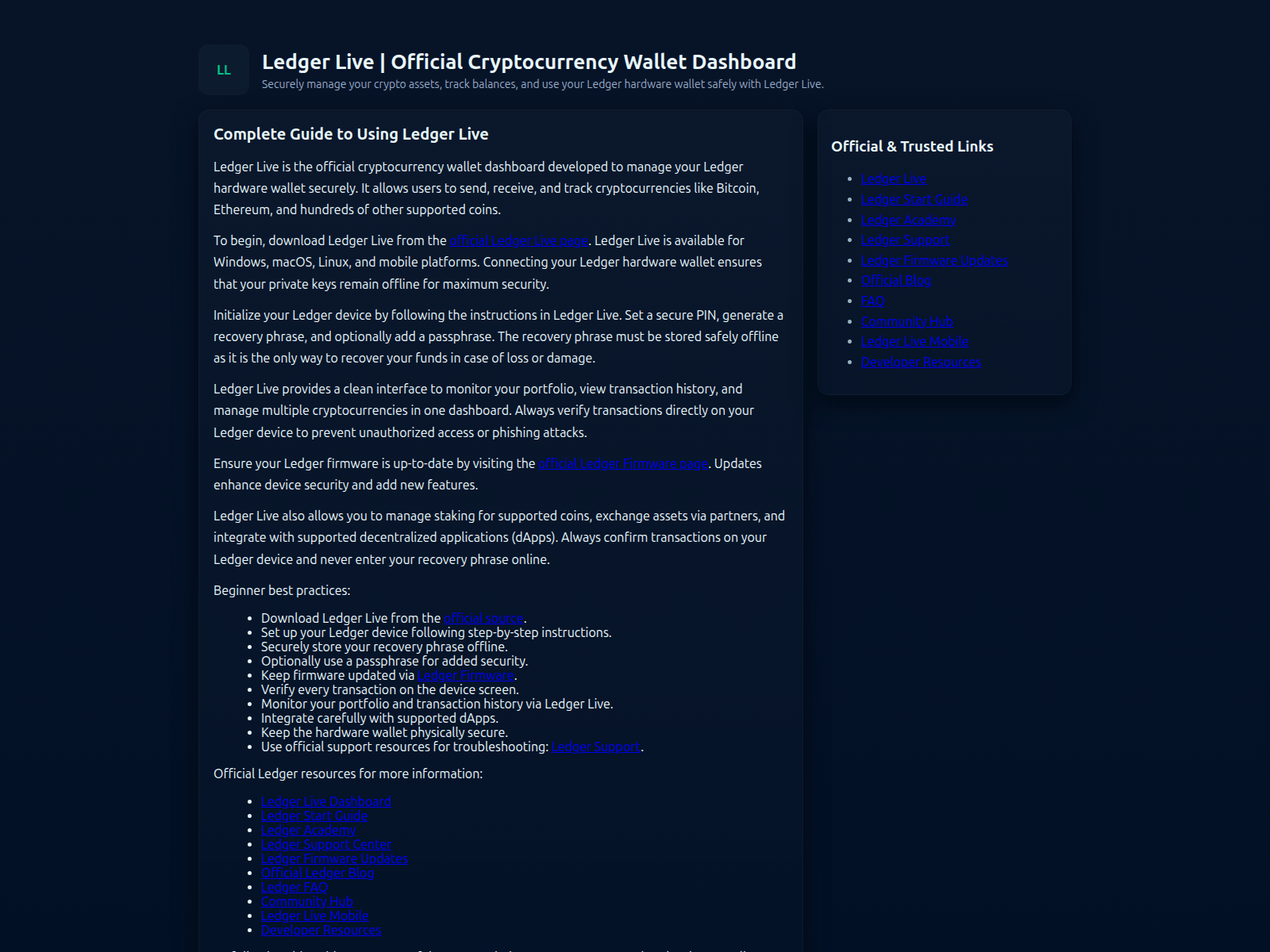 Screenshot of live-leedger-io.pages.dev