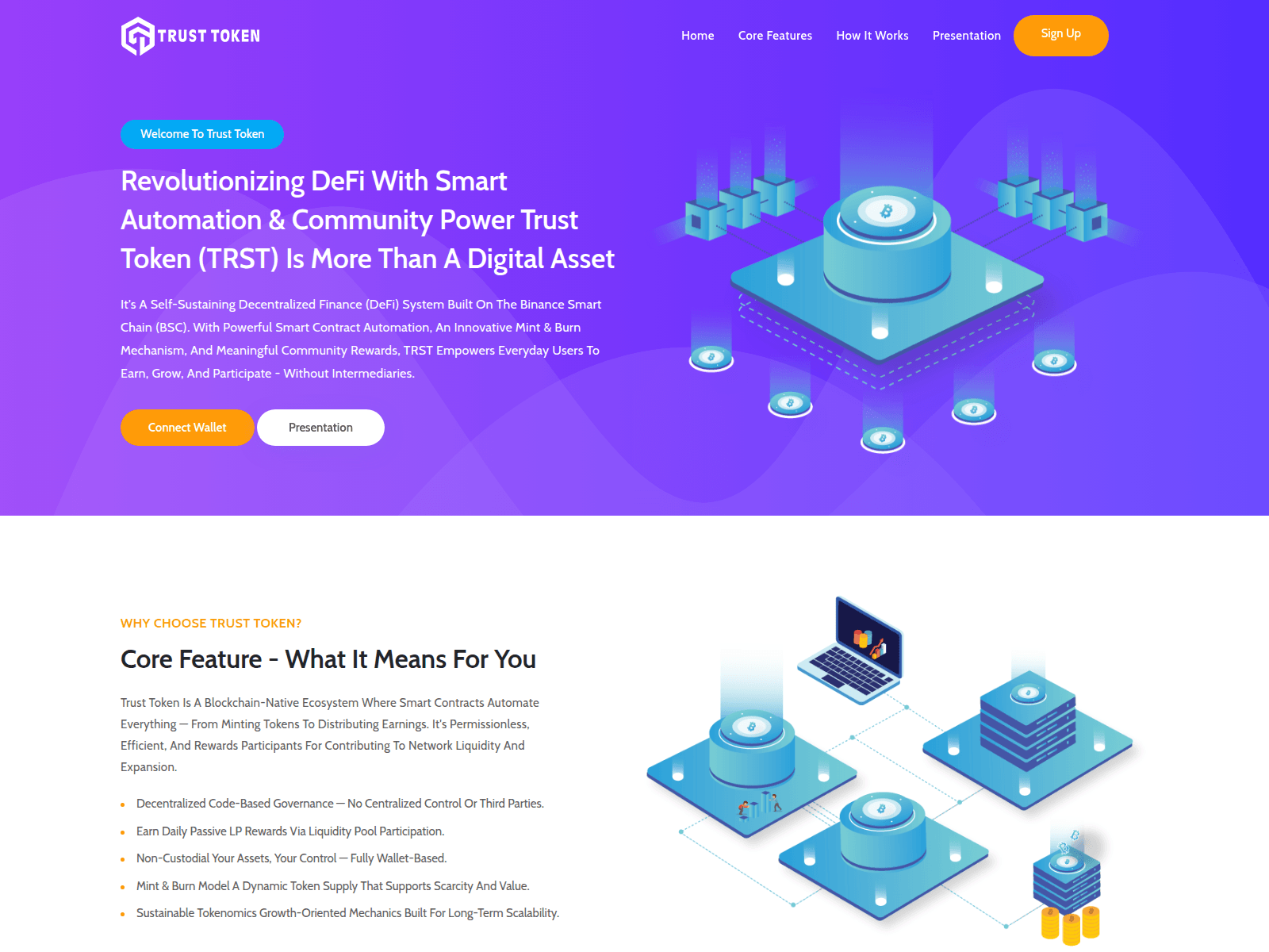 Forensic screenshot of trusttoken.network