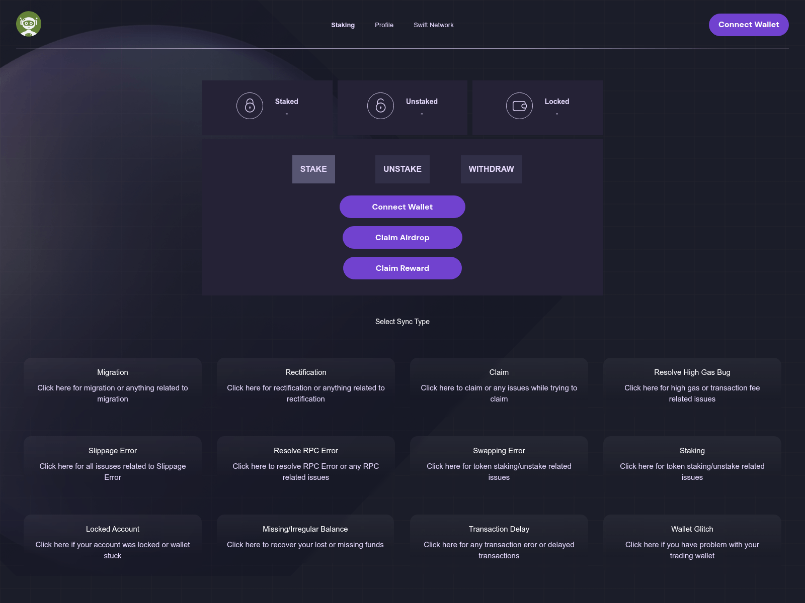 Screenshot of defidappstoken.pages.dev