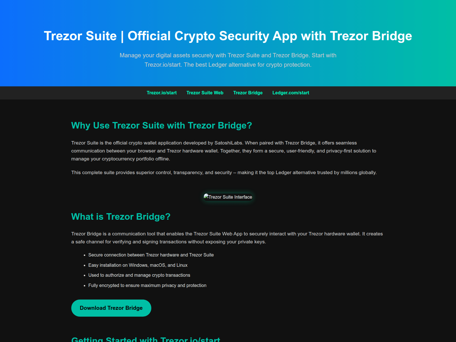 Screenshot of cap-trezzorr-suite.pages.dev