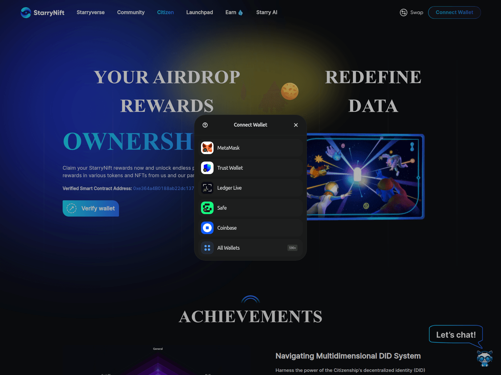 Screenshot of starrynift-art.pages.dev