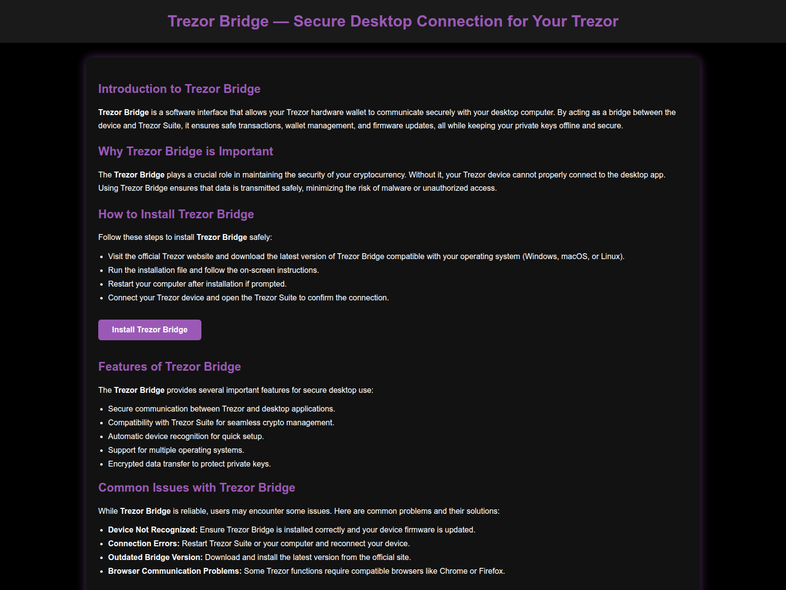 Screenshot of view-bridg-trezr-doc.pages.dev