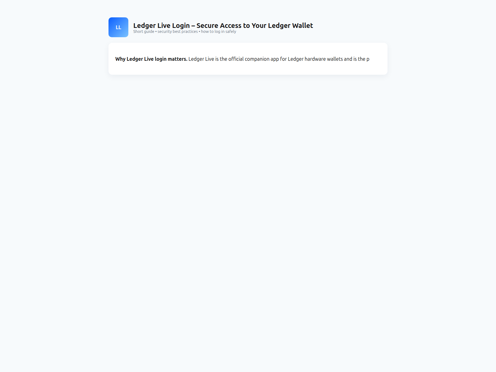 Screenshot of ledgger--live-en.pages.dev