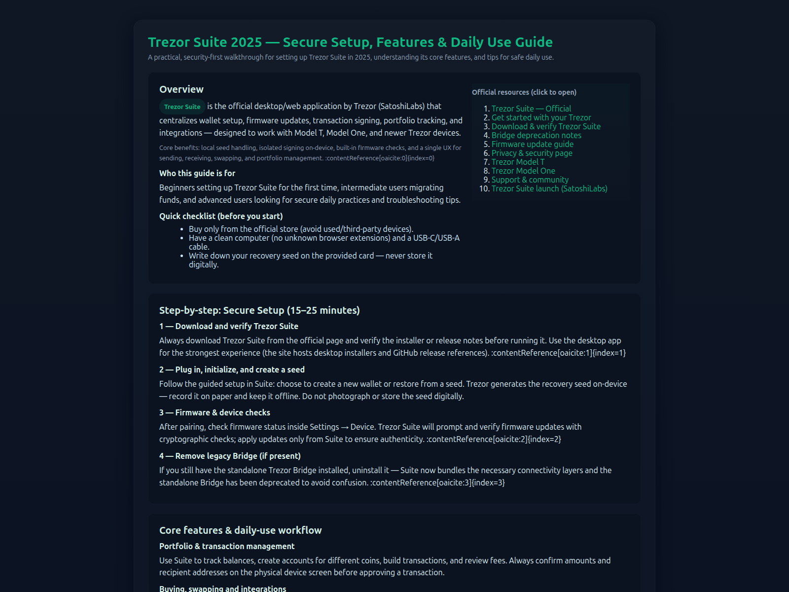Forensic screenshot of trzor-suite--iio.pages.dev