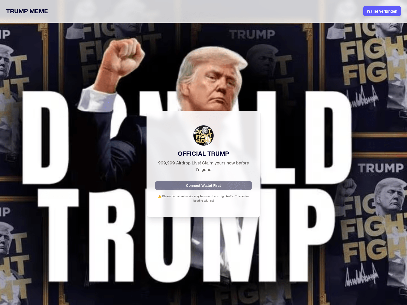 Screenshot of trump-meme.site