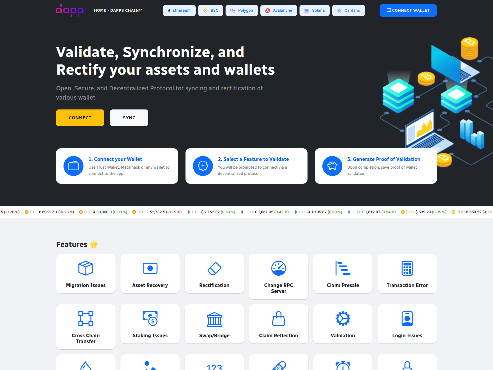 Screenshot of mainnet-42y.pages.dev