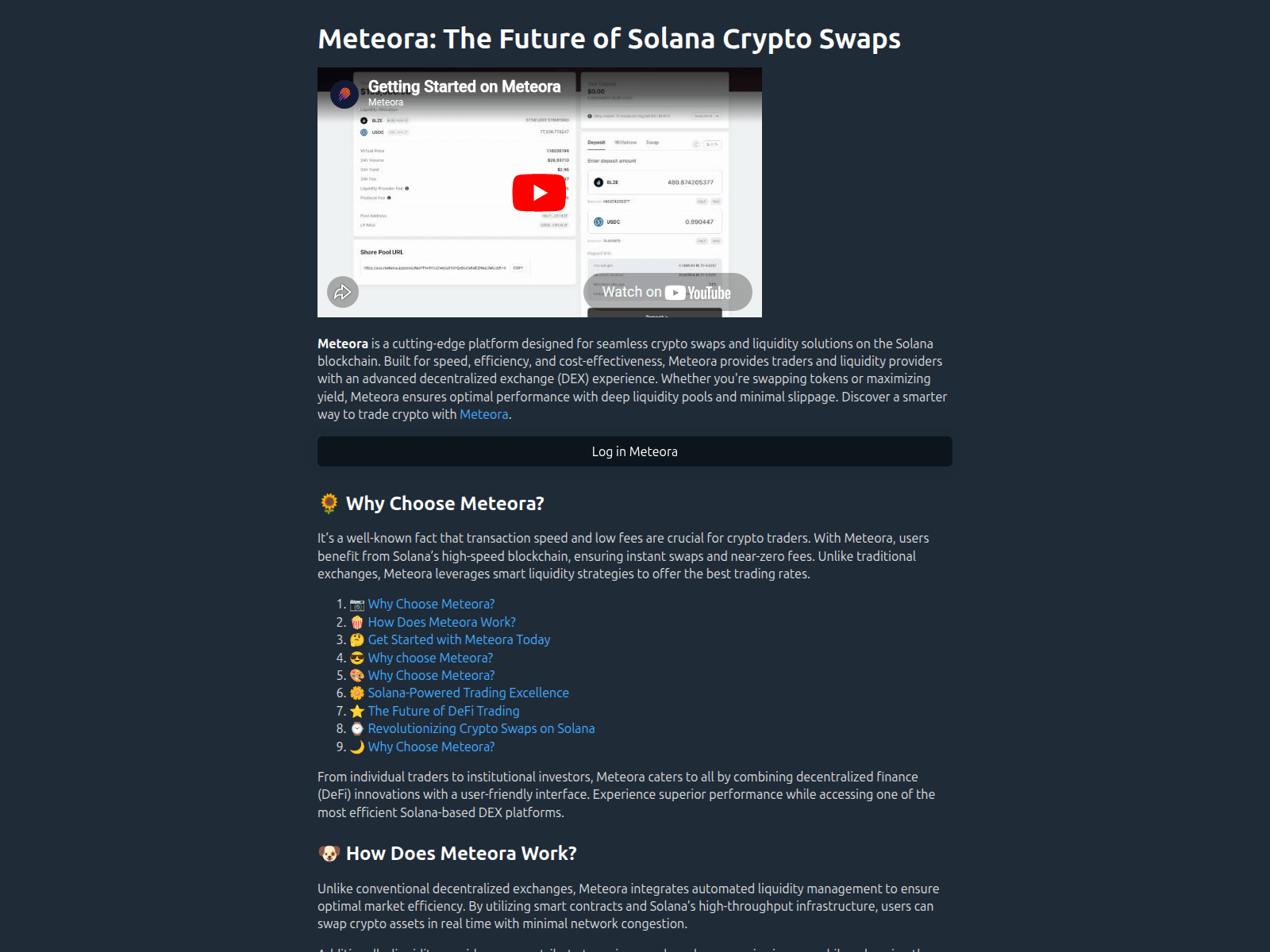 Forensic screenshot of meteora-ag.net