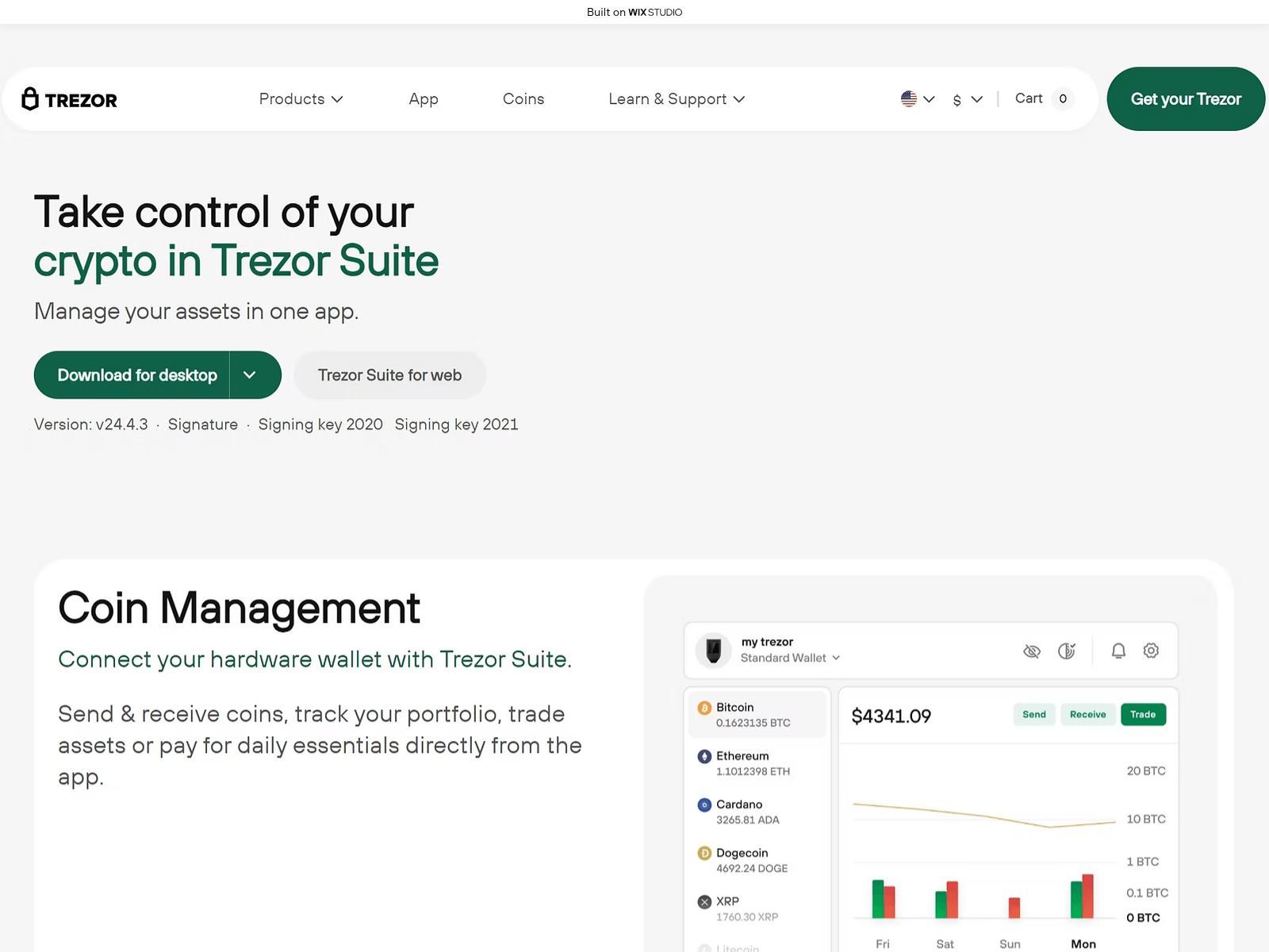 Screenshot of tresuite-trezo.wixstudio.com