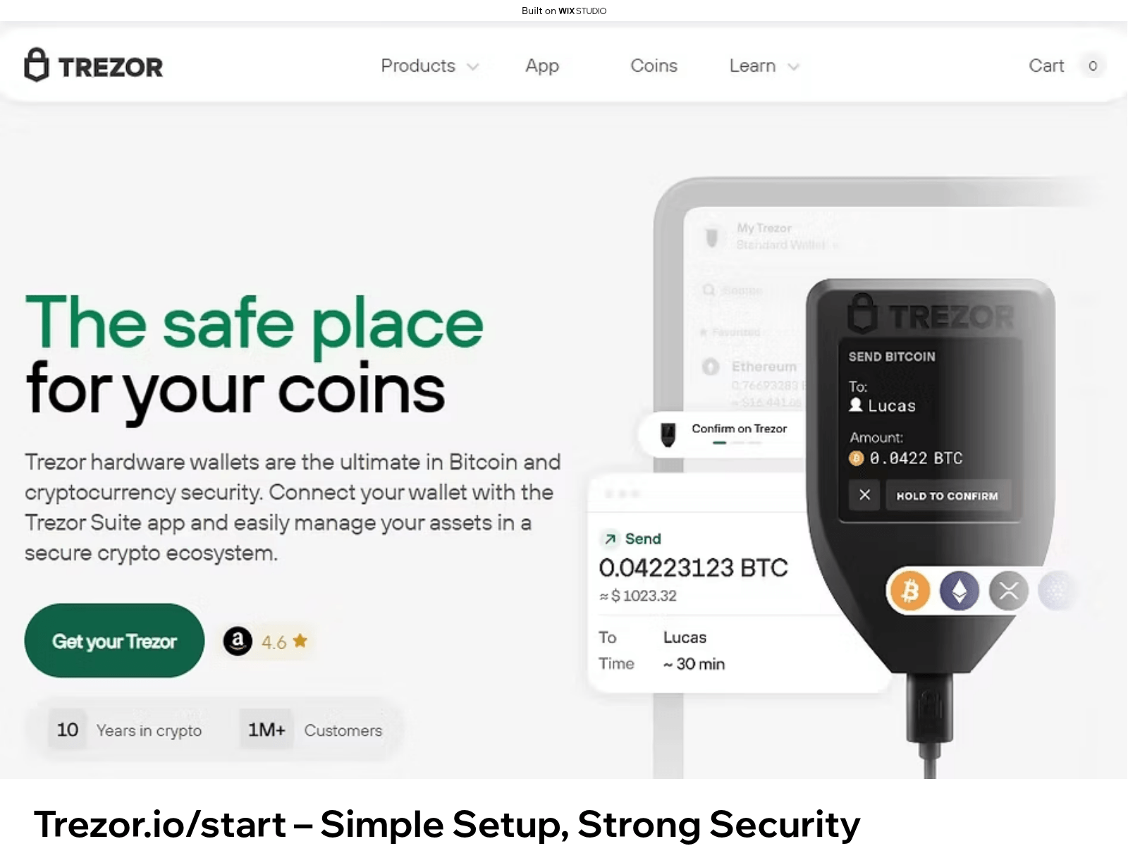 Forensic screenshot of us-trexor-iostart.wixstudio.com