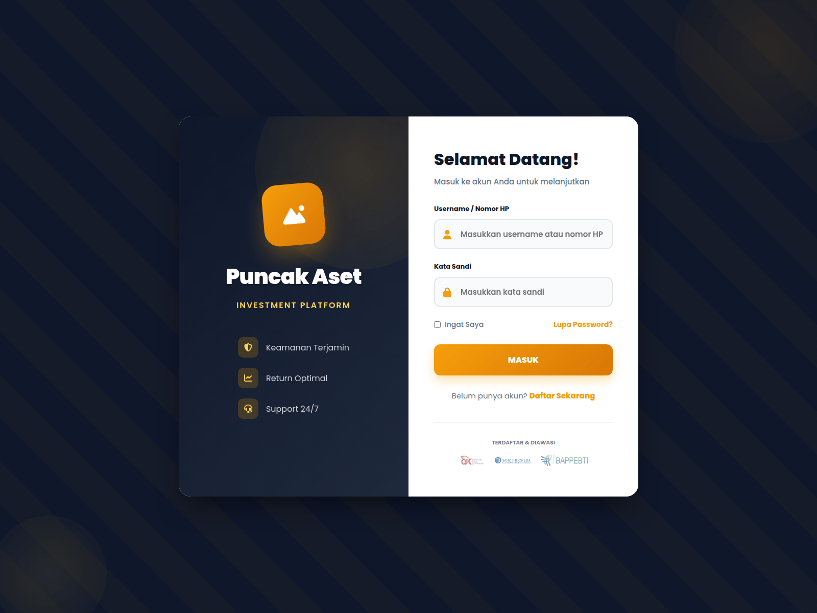 Forensic screenshot of puncak-aset.com