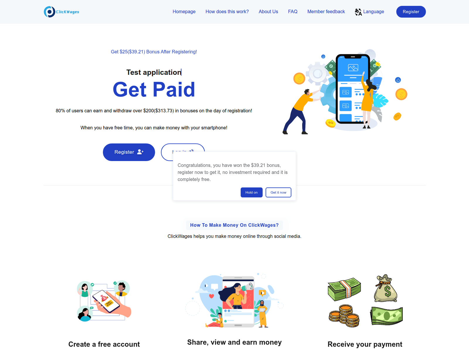 Forensic screenshot of www.easywgcash.top