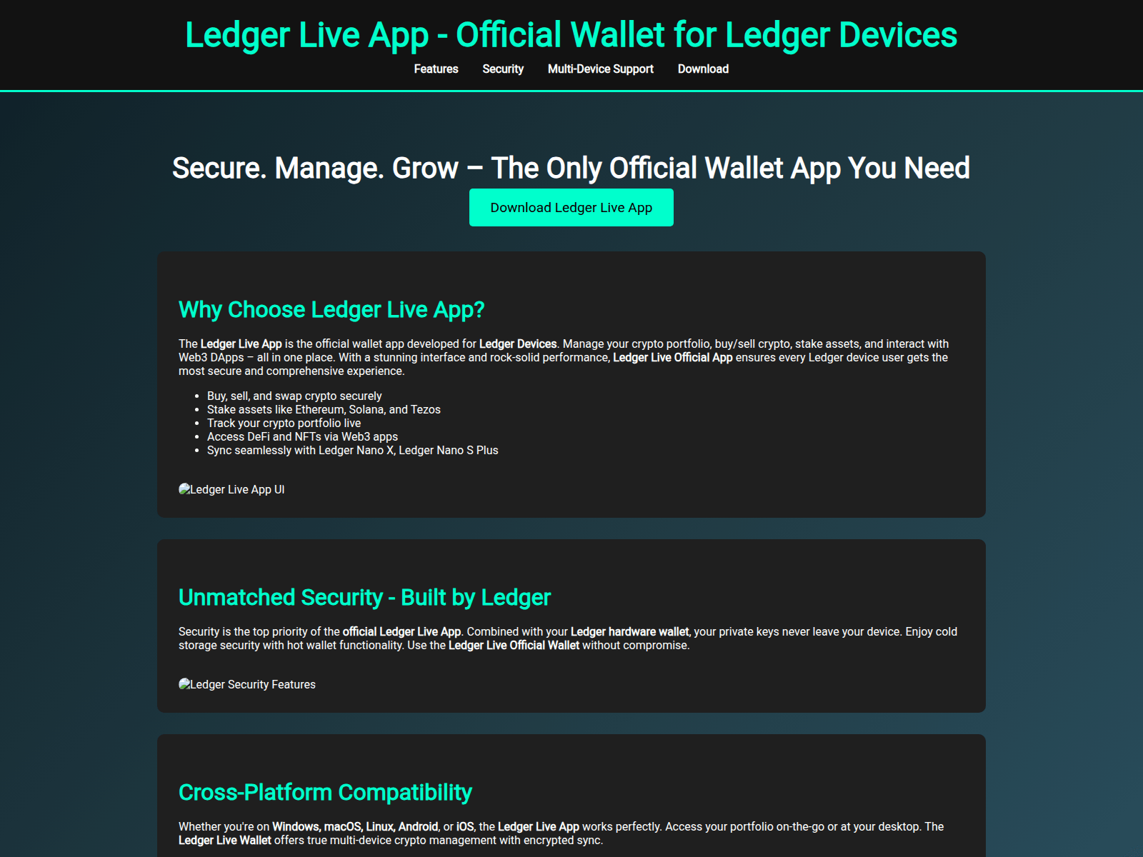 Screenshot of io-ldger-starr.pages.dev