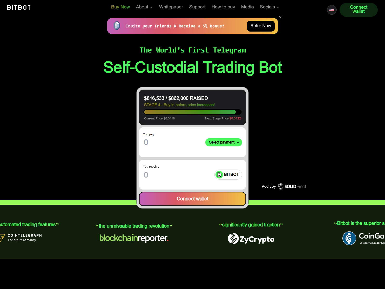 Screenshot of bitbot.pages.dev
