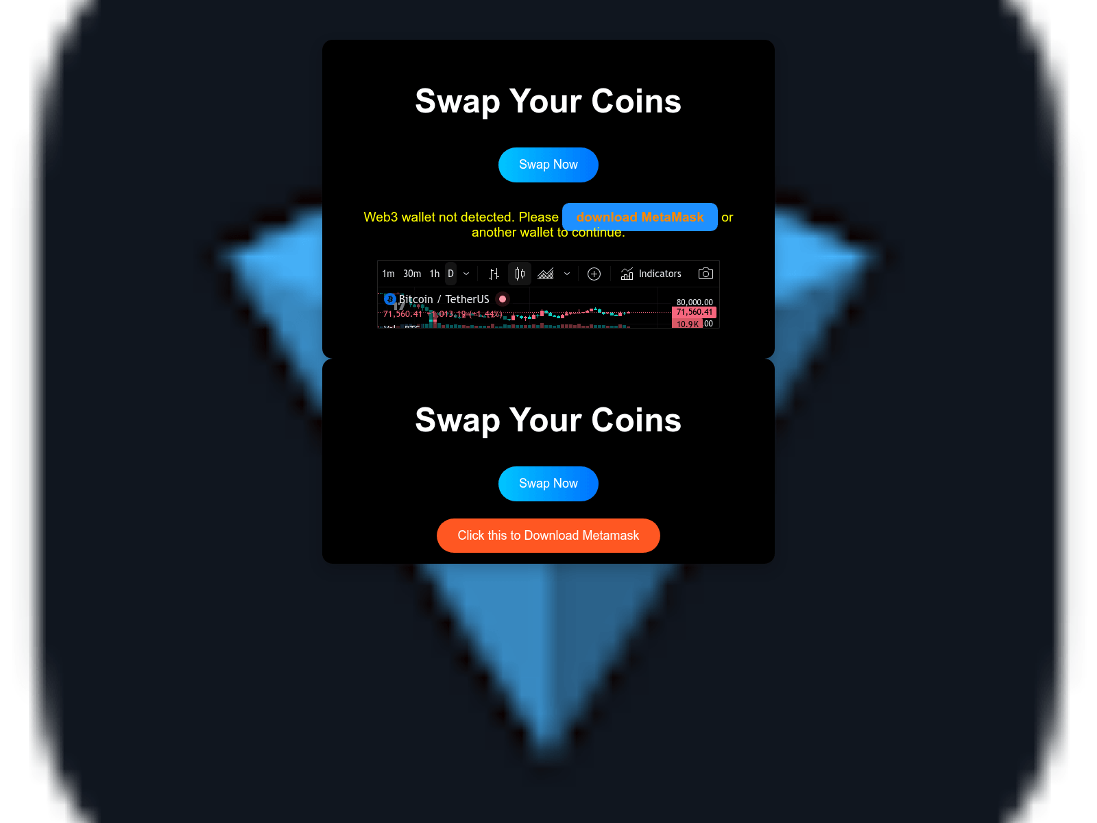 Screenshot of trustwallet.sshpro.16mb.com