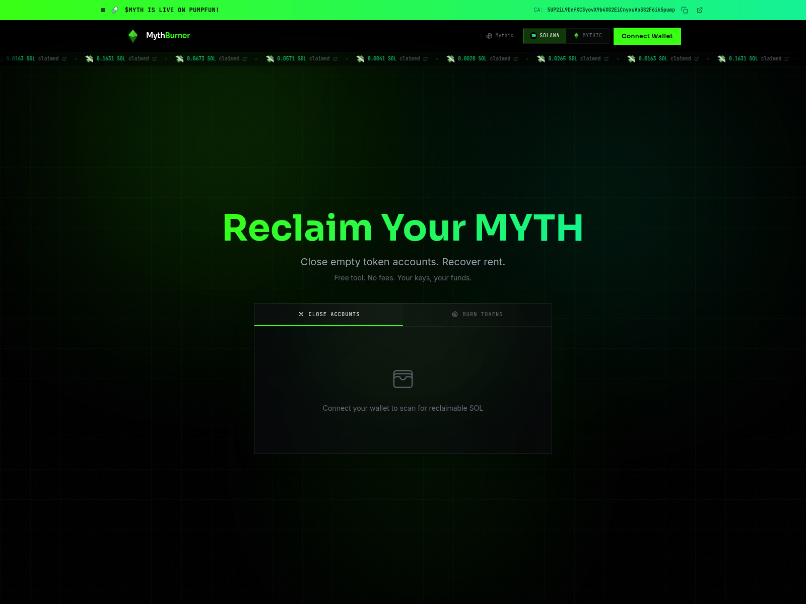 Forensic screenshot of mythburner.com