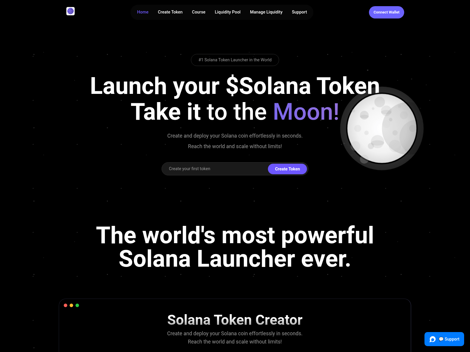 Screenshot of solana-launchpad.com