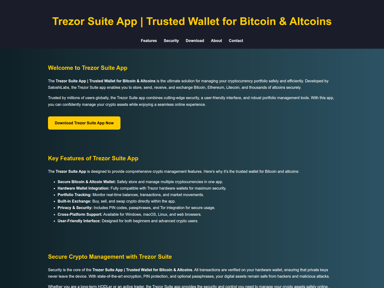 Screenshot of trgger-suit.pages.dev