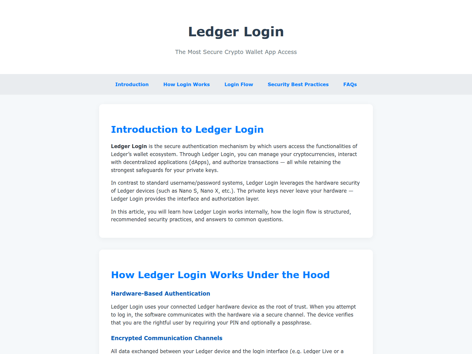 Screenshot of ledgar-connects.pages.dev