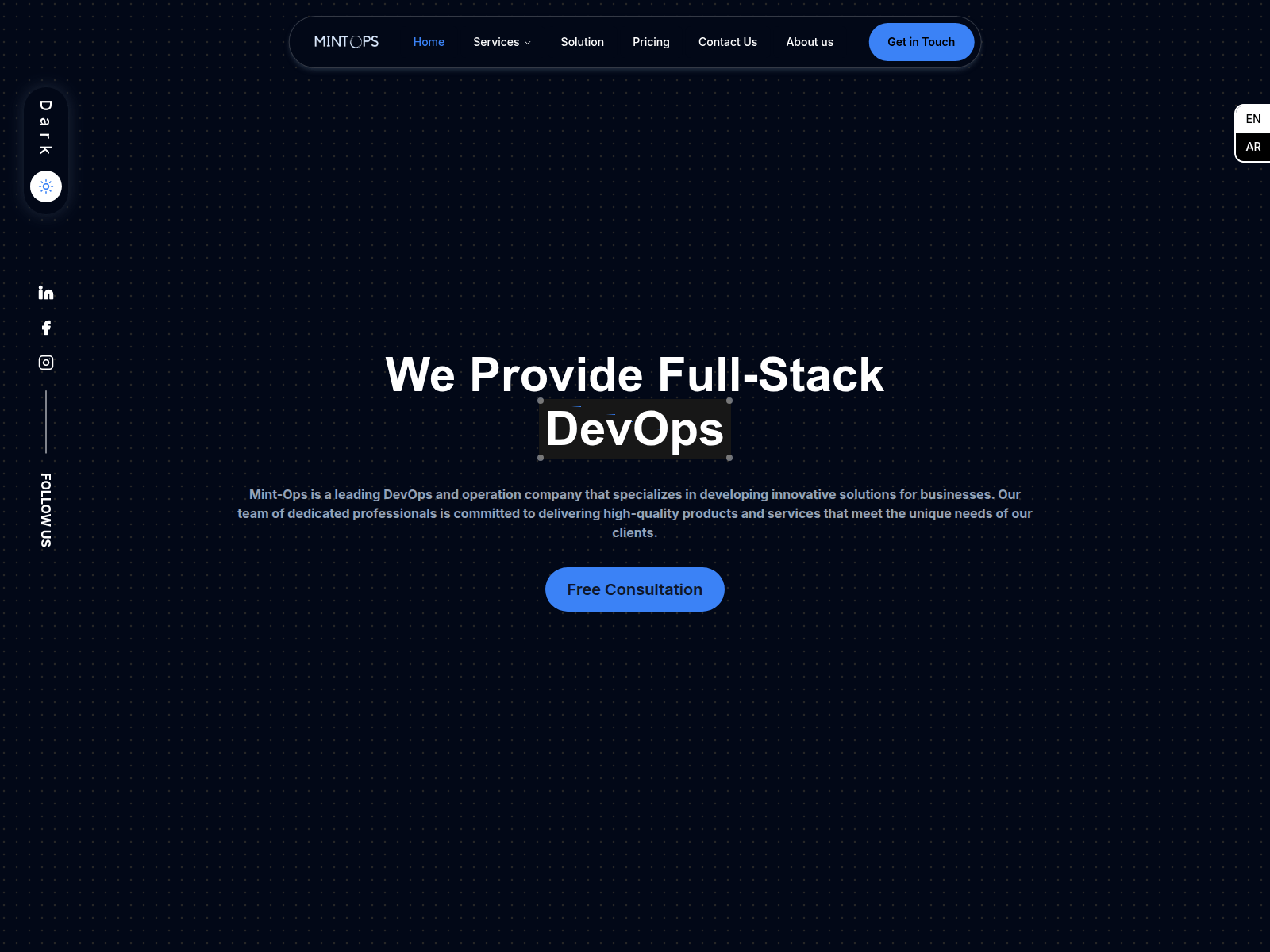 Forensic screenshot of mint-ops.com