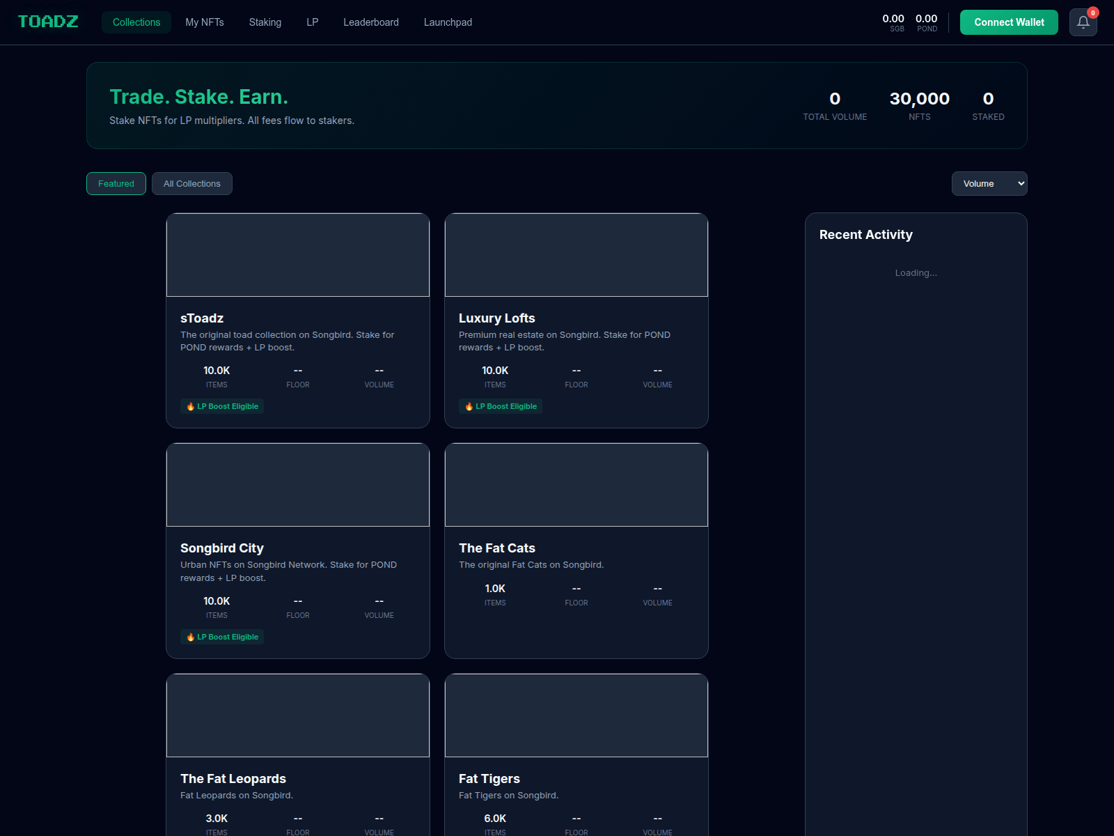 Forensic screenshot of toadzstake.com